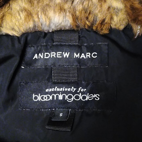 Andrew Marc Down/Fur Coat - Picture 8 of 9